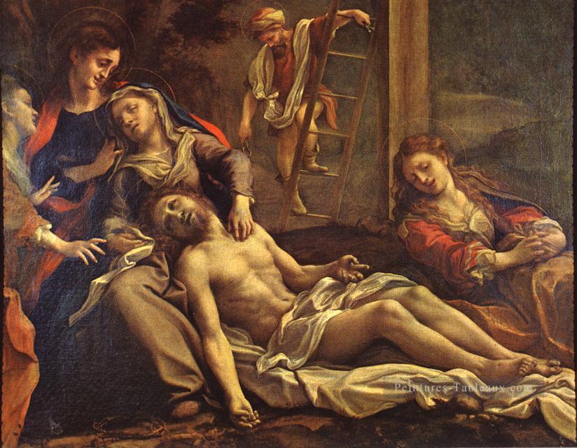 Déposition de la Croix Renaissance maniérisme Antonio da Correggio Peintures à l'huile